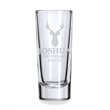 Buck | Personalized 2oz Tall Shot Glass